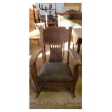 Oak rocking chair