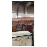 Wood and metal shelf