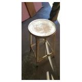 Vintage metal stool
