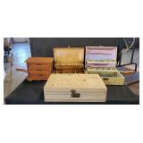 Four jewelry boxes