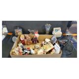 Picture frames, wooden houses, glass eggs, hot
