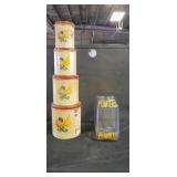 Peanut jar and canister set