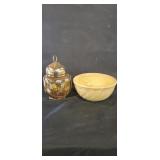 glass bowl and candy dish