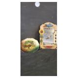 Deer plate and mirror