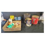 Cigarette cases and vintage tins