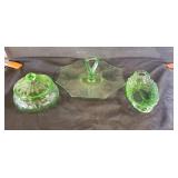 Green pear glassware