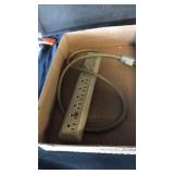 2 power strips light battery cable