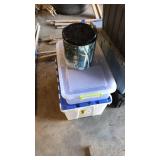 2 totes and tin