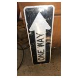One way sign