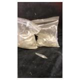 2 bags glass crystals