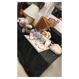 Lot of ceramic Indian stuff lamp pic