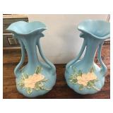 pair Weller vases