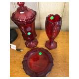 Ruby Fostoria Coin Glass