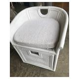 Wicker Chair with Hamper