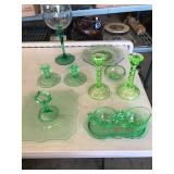 Green depression Glass