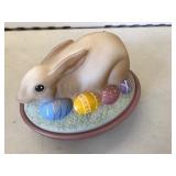 Fenton Glass Bunny Dish