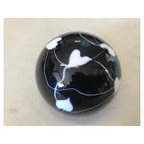 Fenton hanging Heart Paperweight