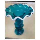 Fenton Hand Pedestal Compote