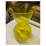 Yellow Glass vase