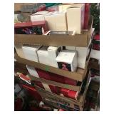 Boxes of hallmark Christmas Ornaments