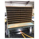 Post Office Desk With Cubbyholes