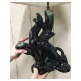 Gonder Pottery Leopard Lamp