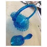 Blue Fenton Glass