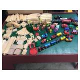 Wood Toy Train Table