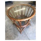 Bamboo Glasstop table