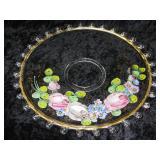 Handpainted Heisey Lariat Glass