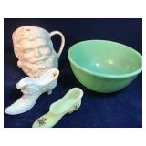 Fenton Slippers, Jadeite Bowl