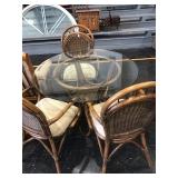 glasstop table & chairs