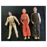 3  vintage action figures