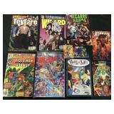 Comics and Wizard magazines