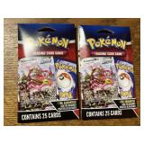2 packs of unopened Pokï¿½mon cards