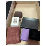 Empty jewelry boxes