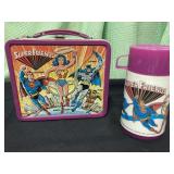 1976 super friends lunch box and thermos