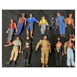 12 vintage action figures