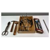 Snips, Hacksaw, Level, Farrier Hammer, Miscellaneous Tools