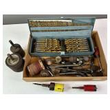 Nice Large Set of Drill Bits, Hole Saws, Drum Sanders