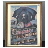 Bull Durham Smoking Tobacco Framed Advertisement