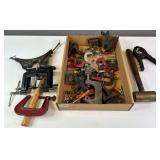 C Clamps, Clamps, Brass Headed Hammer Miscellaneous Tools