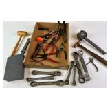 Craftsman Ratchet Wrenches, Lead Hammer, Brass Hammer, Drill Bits, and Snap Ring Pliers