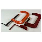 Lot of 2  Dayton Made in the USA 8" C Clamps.