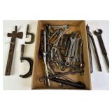 Pry Bar, Caliper, Assorted Wrenches