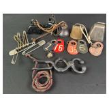 Cow Bells, Number Tags, Safety Pins & Misc.