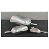 (3) Aluminum Ice Scoops