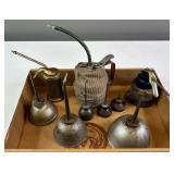 8 Various Size Oil Cans