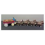 CI 8 Horse Clydesdale Horse Hitch & Wagon w/ Kegs