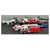 Fire & Police Dept Helicopters & Trucks